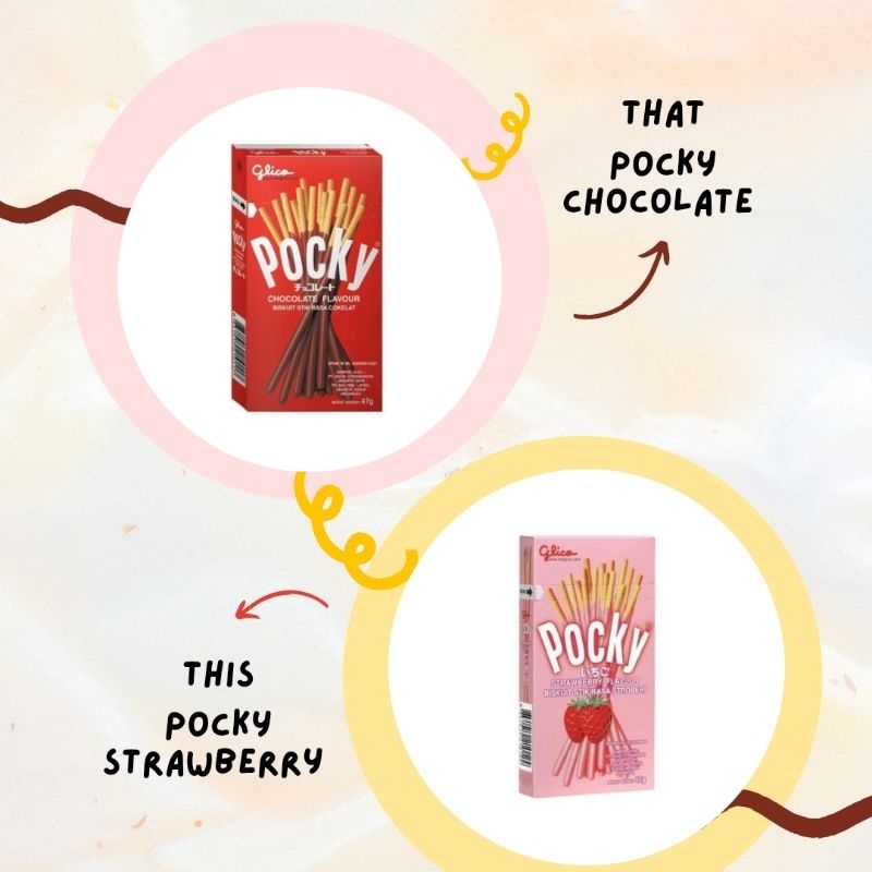 

Glico Pocky Biskuit Coklat dan Strawberry 45gr