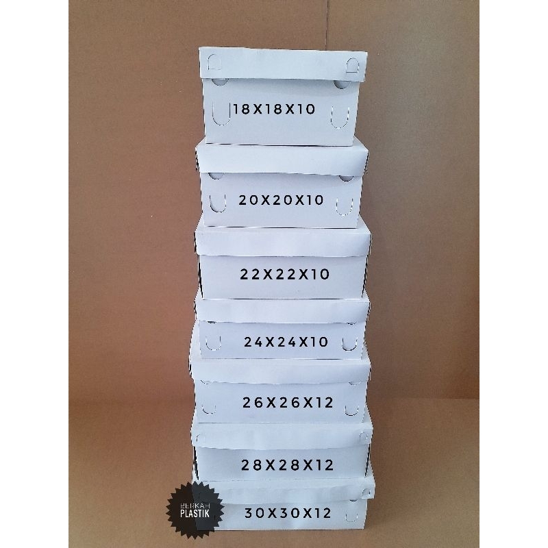 

Dus Tart Putih Polos