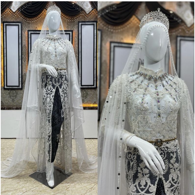 KEBAYA AKAD MEWAH FULL PAYET//BAJU WEDDING MODERN//KEBAYA TERBARU