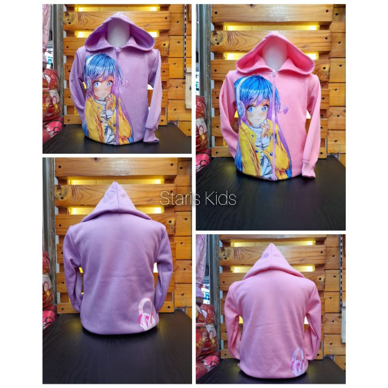 Model Baru/Jaket Anak Perempuan Girl Animation/Kids Jacket/Jaket Anak Perempuan Kekinian/Jaket Anak 