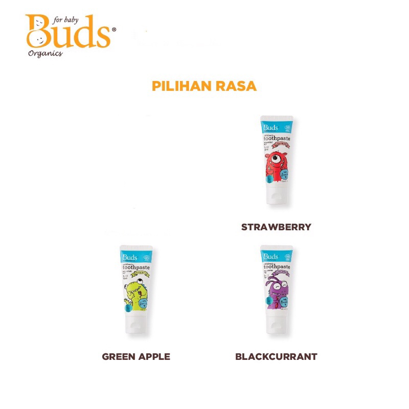 Buds Toothpaste 1-3Y with Xylitol
