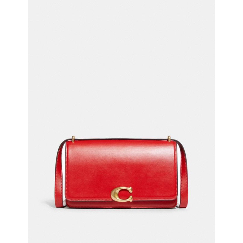 Coach Bandit Leather Shoulder Bag Red (C416)