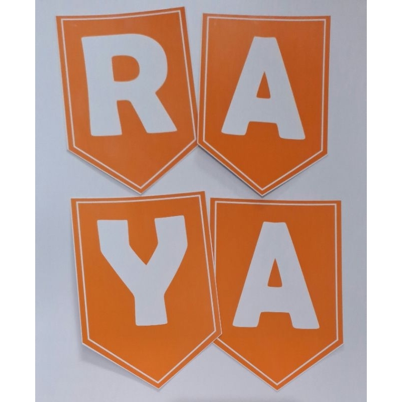 FLAG BANNER WARNA OREN ORANGE POLOS BISA CUSTOM TULISAN
