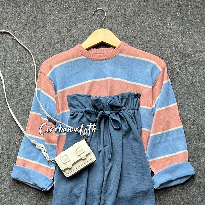 ONE SET SWEATER KAWAI PASTEL (Cirebon Cloth)