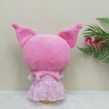 Boneka Kuromi Dress Pink Size 11&quot;/35cm/boneka kuromi baju/boneka cinamorol/boneka karakter/