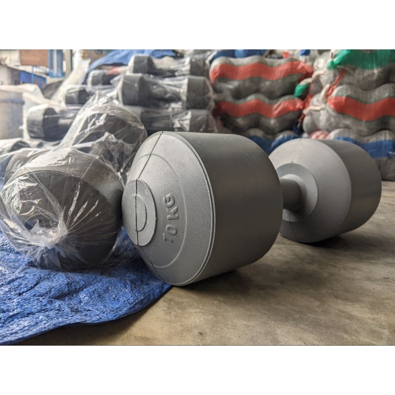 BARBEL 10 KG / DUMBBELL 10 KG siap pakai gym dirumah
