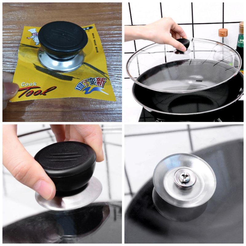 Knop Tutup Panci Pegangan Tutup Anti Panas Besar Premium
