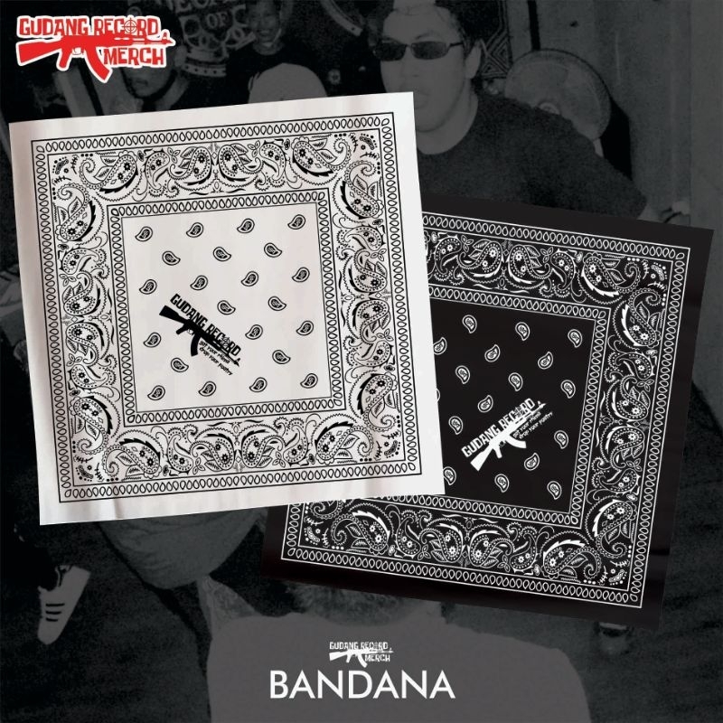 GUDANG RECORD MERCH - BANDANA | PAISLEY | SLAYER