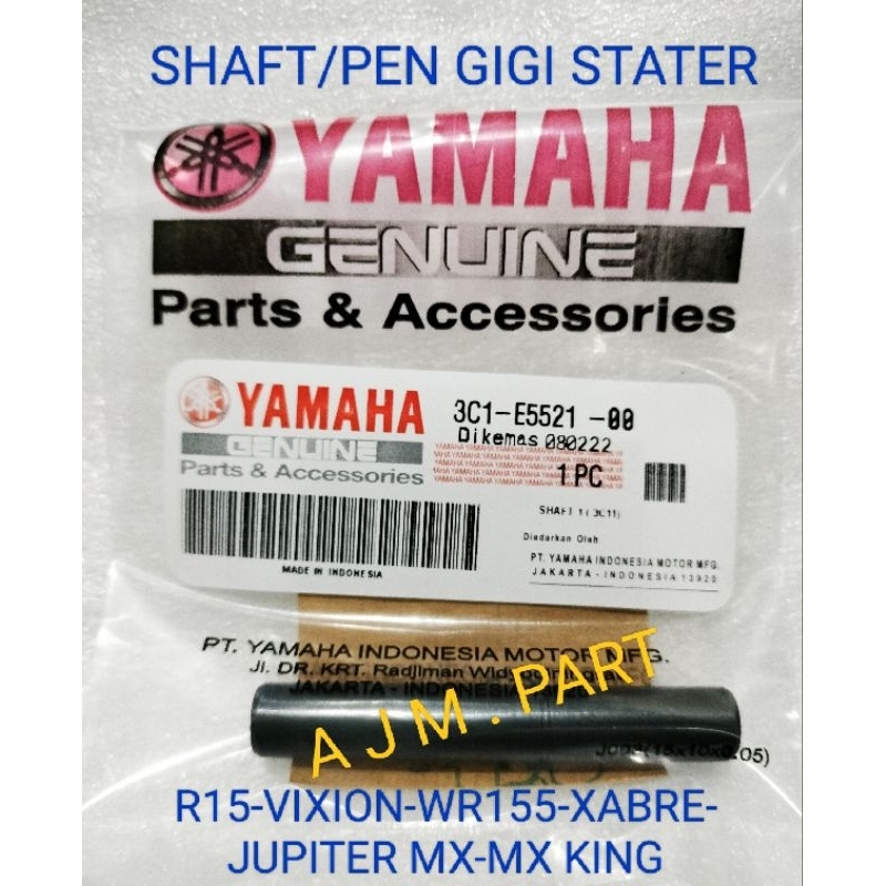 SHAFT 3C1 AS PEN GIGI STATER KECIL YAMAHA  VIXION LAMA VIXION NEW VIXION NVL NVA R15 XABRE WR155 JUP