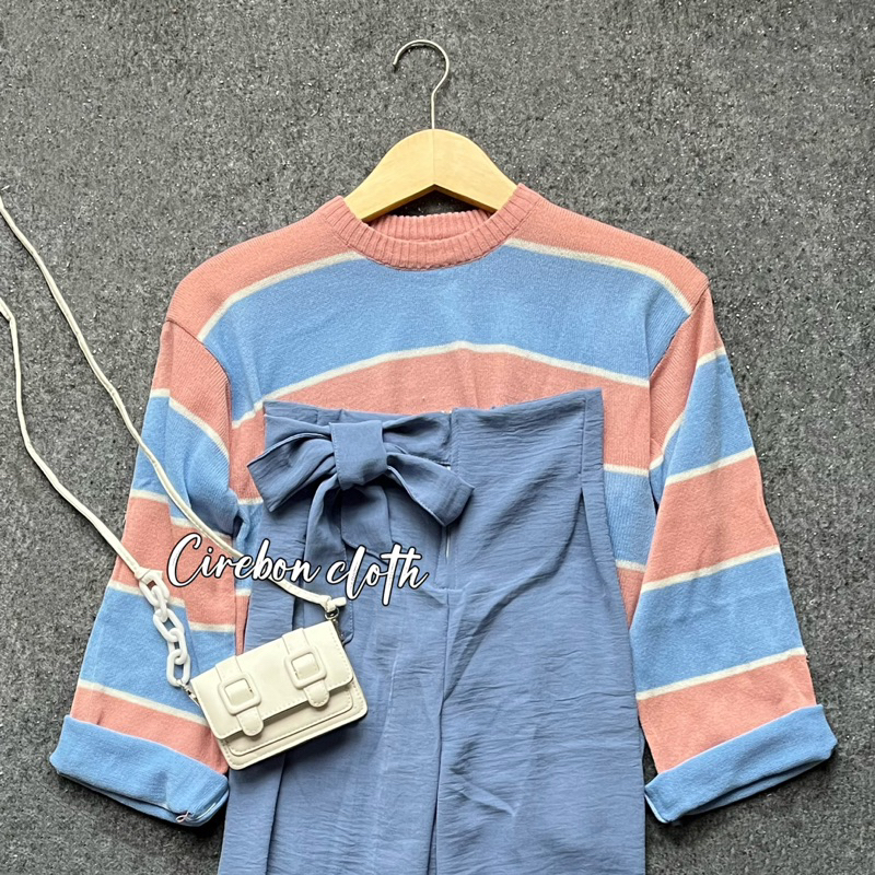 ONE SET SWEATER KAWAI PASTEL (Cirebon Cloth)