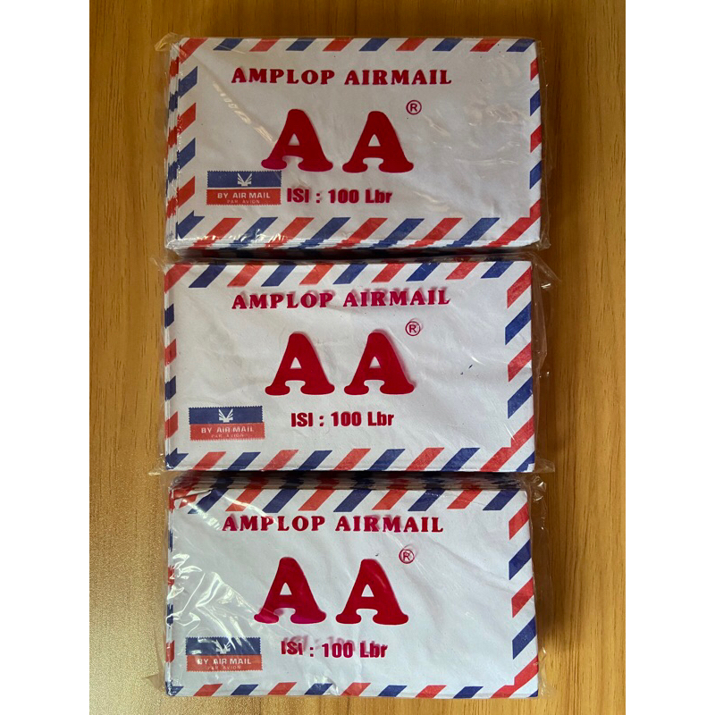 

AMPLOP AIRMAIL AA ISI 100 LEMBAR AVION UKURAN KECIL MURAH