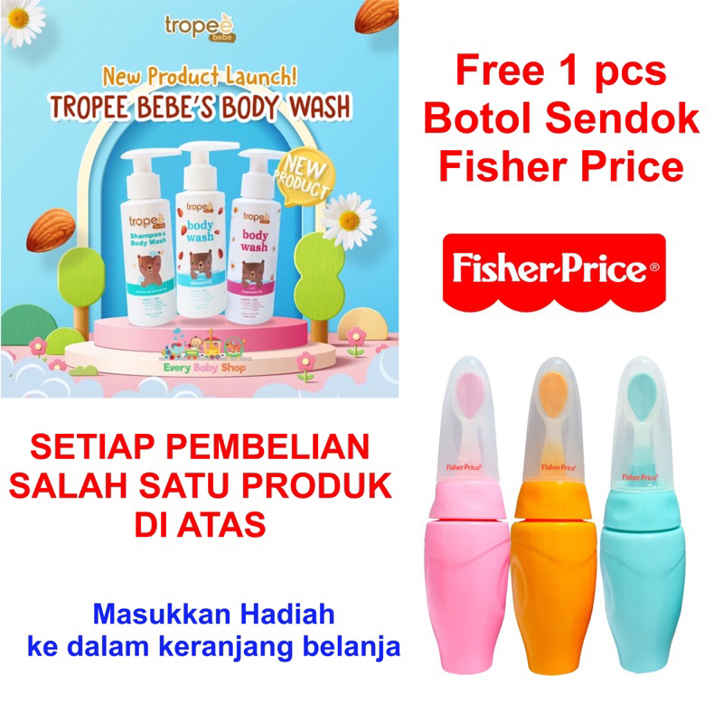 TROPEE BEBE Body Wash / 2in1 Shampoo &amp; Body Wash 100ML Sabun Mandi Shampo Bayi Anak Tidak Pedih di Mata HALAL BPOM ORI ASLI