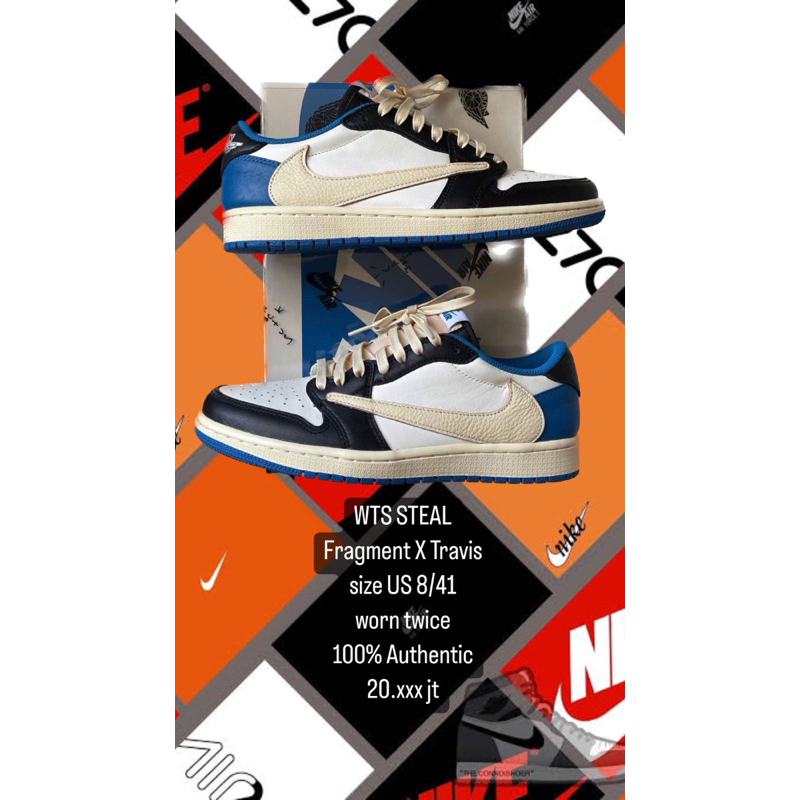 Air jordan 1 Low Fragment X Travis