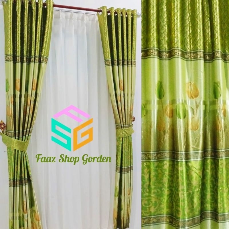 Gorden Ruang Tamu Motif Tulip Gorden Blackout Import Premium Gorden Jendela  Gorden Pintu Minimalis