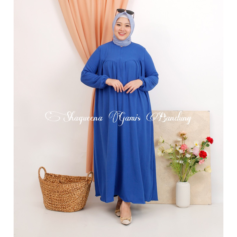 Spesialis Gamis Murah | Lizzi Dress Crincle Airflow | Abaya Murah Crincle Airflow