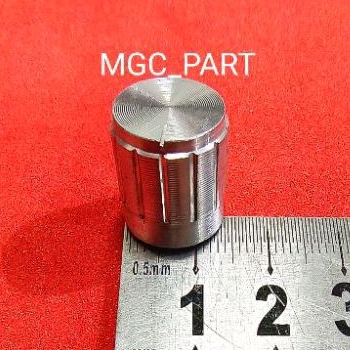 Knop potensio 14mm silver