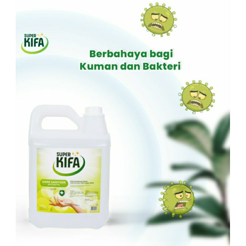 SUPER KIFA Jerigen Hand Sanitizer Cair 4L - Pembersih Super Kifa