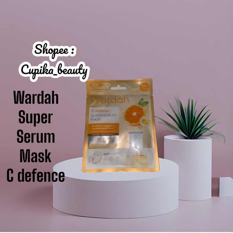 [ce] wardah c defence super serum mask || sheet mask wardah c defence