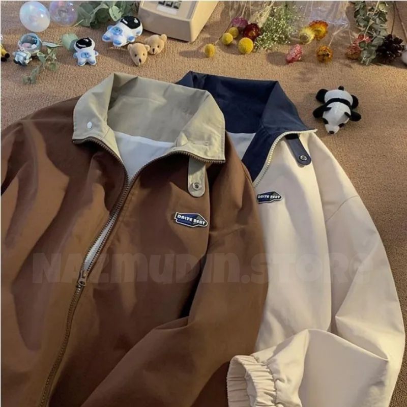 JACKET VINTAGE KOMBINASI JACKET WATERPROOF PRIA