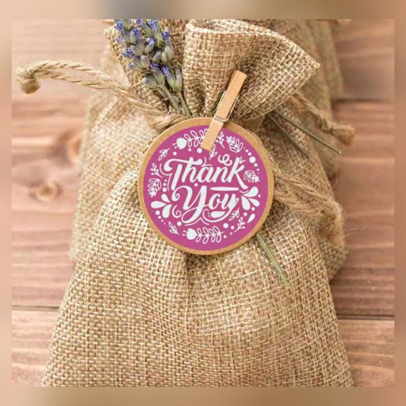 

[ BUKAN 1 ROLL!!!! ] Sticker Thank You / Stiker Label / Stiker Ucapan Terima Kasih