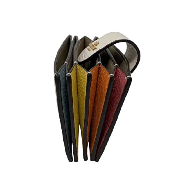 Coach Accordion Card Case In Colorblock (C8883)