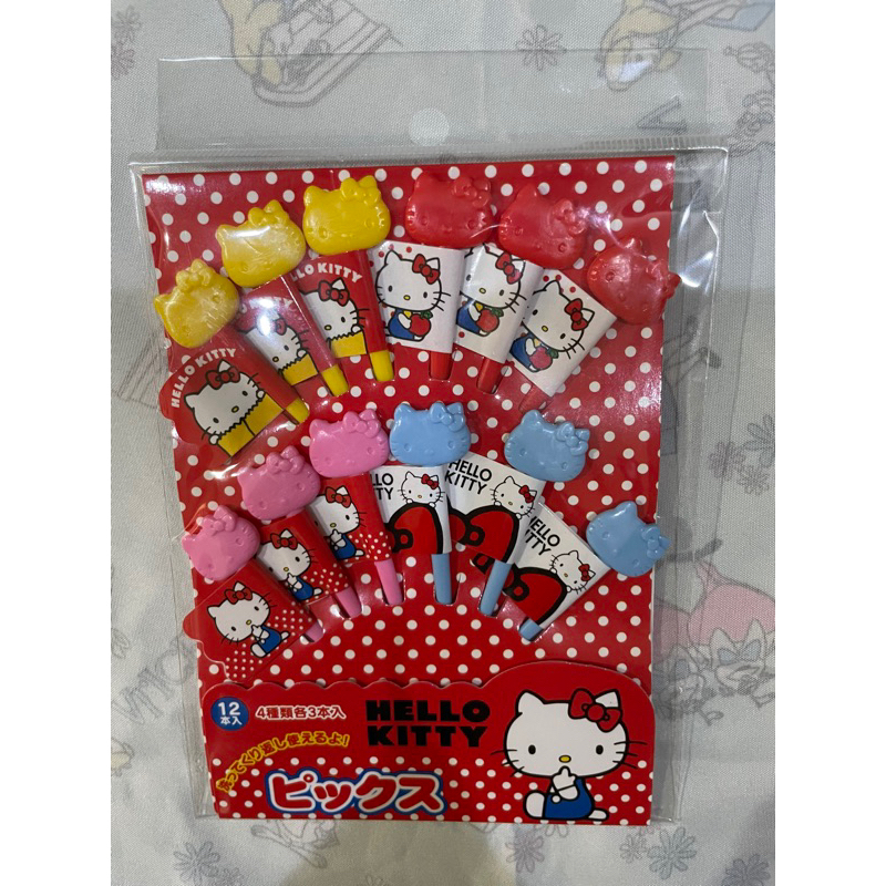 Hello Kitty Food Pick Flag - Dijual per set isi 4