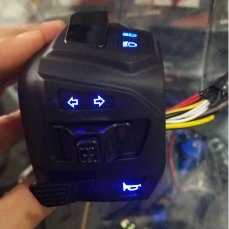 SAKLAR SAKELAR NMAX OLD N MAX LAMA LAMPU BIRU SET KIRI KANAN UNIVERSAL
