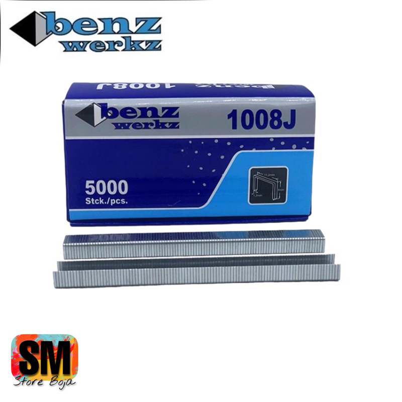 

BENZ 1008J Isi Mesin Staples Paku Tembak U Mata Nailer Gun Jok Motor 1008 J