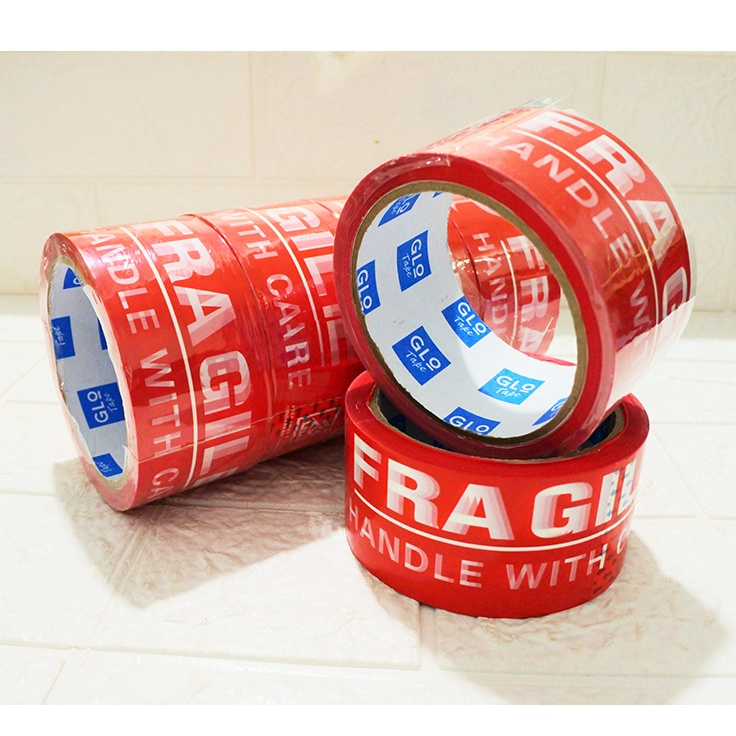 

PLAKBAN FRAGILE MERAH 2 INCH 48 MM Jangan Dibanting (60YARD) 48 Mikron