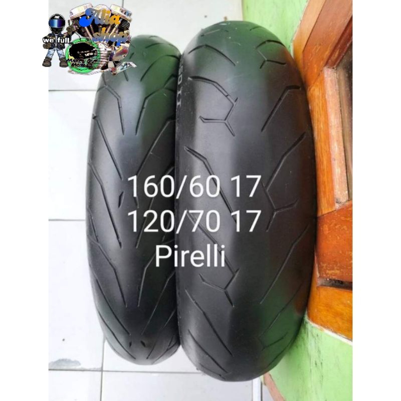 ban copotan ring 17 ban tubles Pirelli UK 160/60 120/70