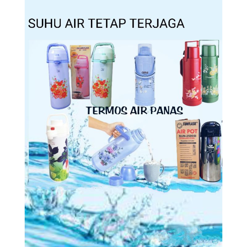 Thermos Air Panas 2.5 Liter , Termos pencet