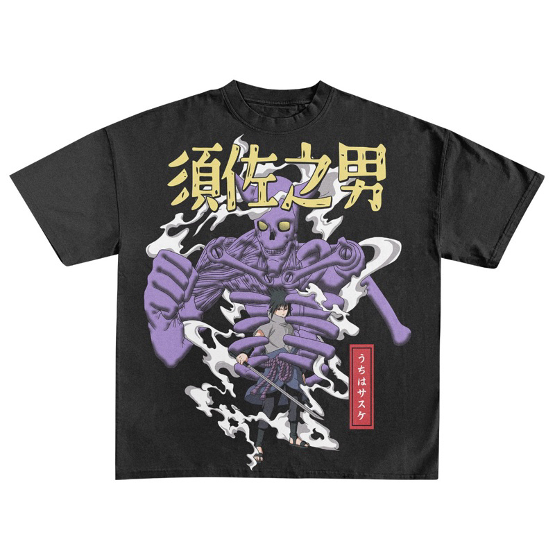 T-Shirt Oversize Anime Sasuke Naruto