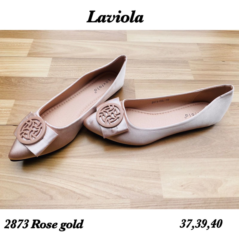 flatshoes warna rosegold geser&gt;&gt;