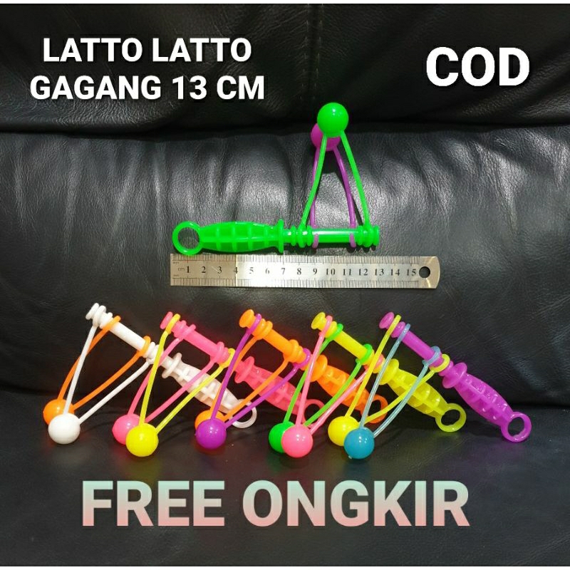 LATTO LATTO GAGANG 13 CM GLOWING ETEK ETEK TOK TOK KATTO KATTO MAINAN ANAK