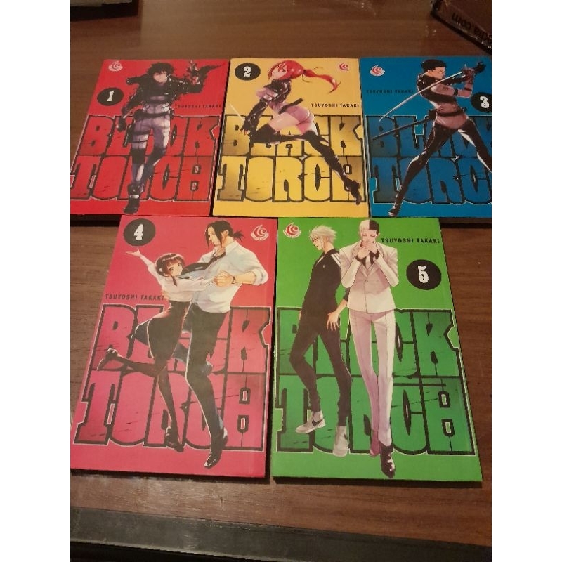 Komik Black Torch set vol 1-5 kolpri mulus end ori