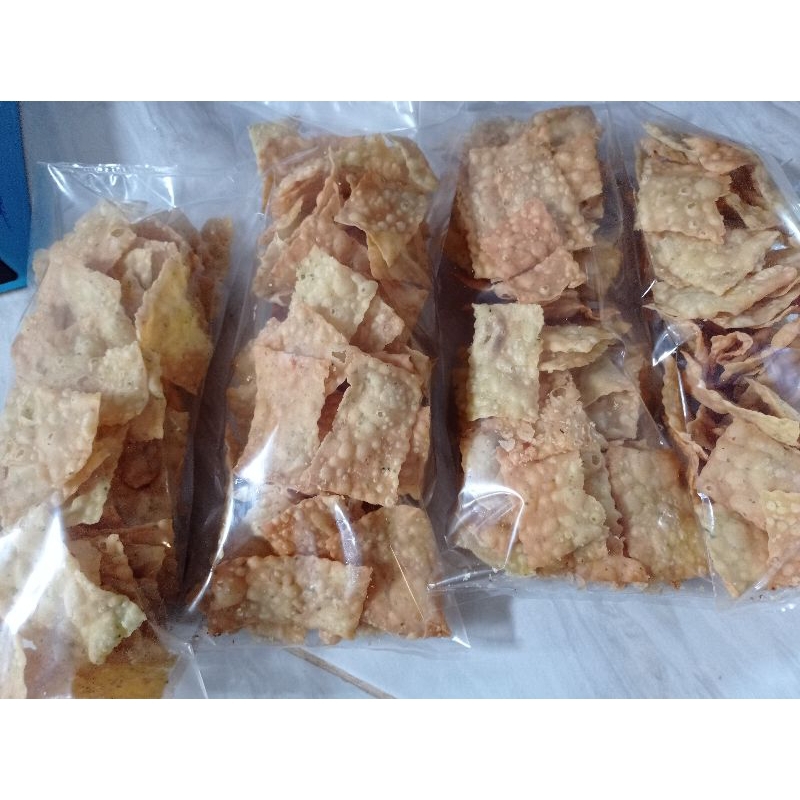 

keripik bawang keripik pangsit d jamin renyah asli dari martapura