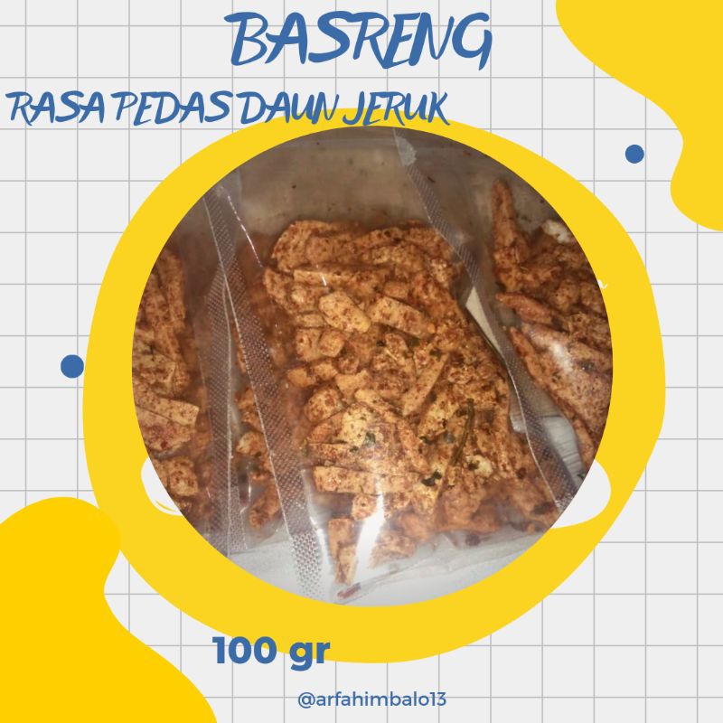 

Basreng ( Bakso Goreng) Terenak Tergurih Terpedas 100 gr