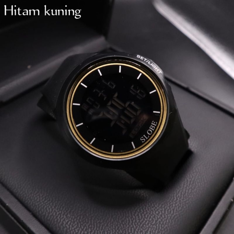 Jam Tangan Digital Pria Original SLOBE Water resistant/Jam Tangan Cowok Sporty Keren Kekinian