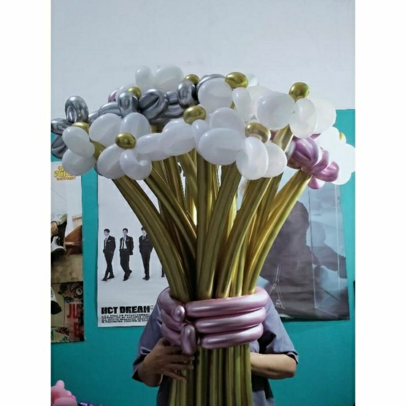 balon flower buat wisuda, graduation