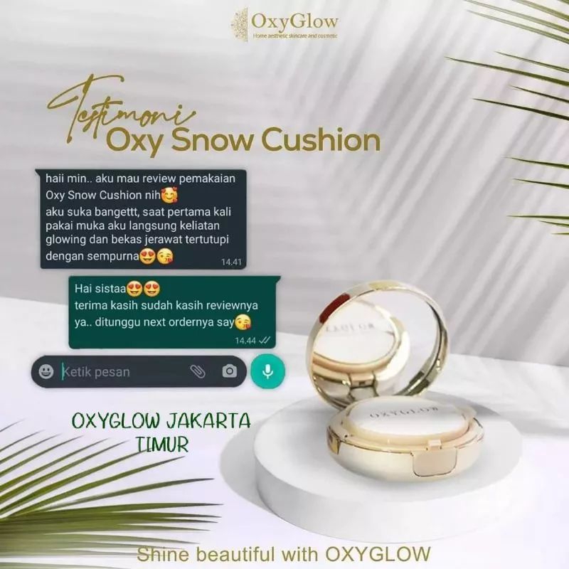 OXY GLOW - BEDAK / SNOW CUSHION - ORIGINAL 100%