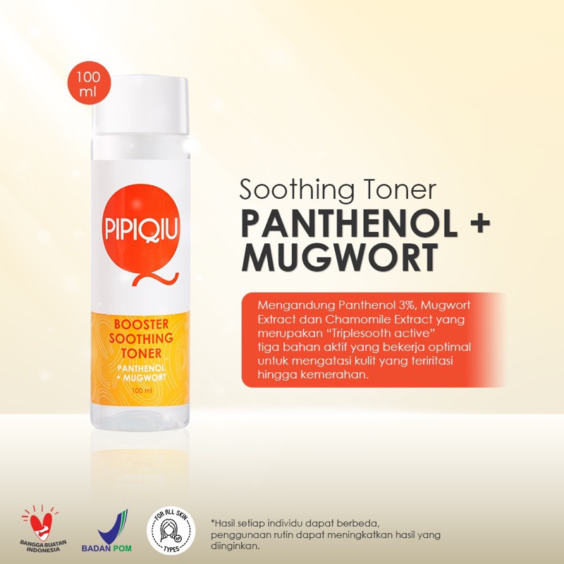 Ready New Bpom Pipiqiu Booster Soothing Toner Panthenol + Mugwort 100ml (PST)