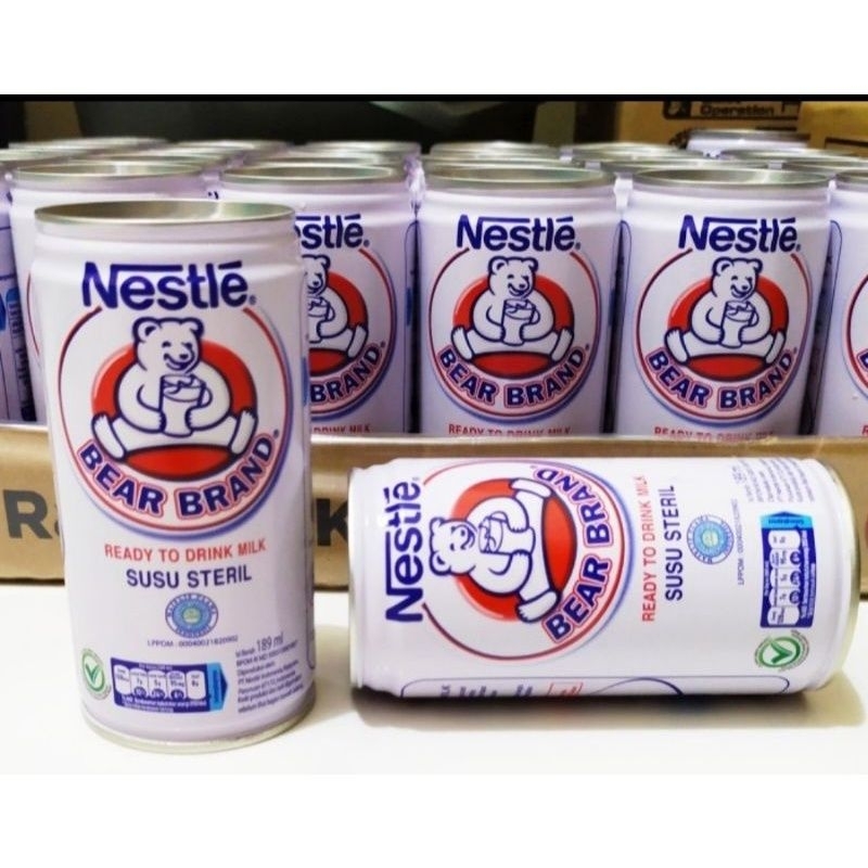 

Bear brand SUSU STERIL/Susu Kaleng 189 ml