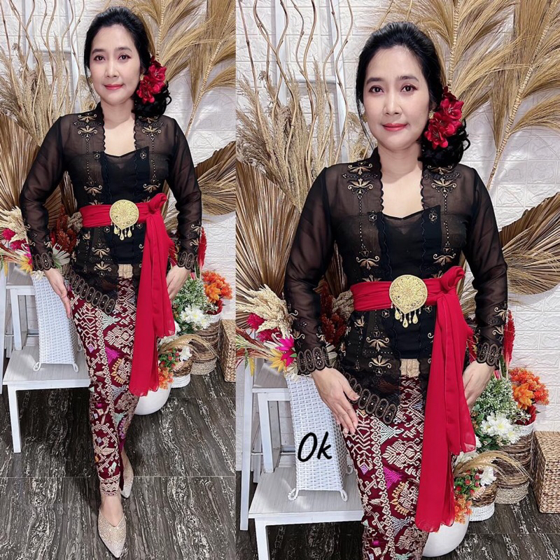KEBAYA BALI JADI BORDIR BALI PREMIUM MOTIF TERBARU | KEBAYA BORDIR KERAWANG