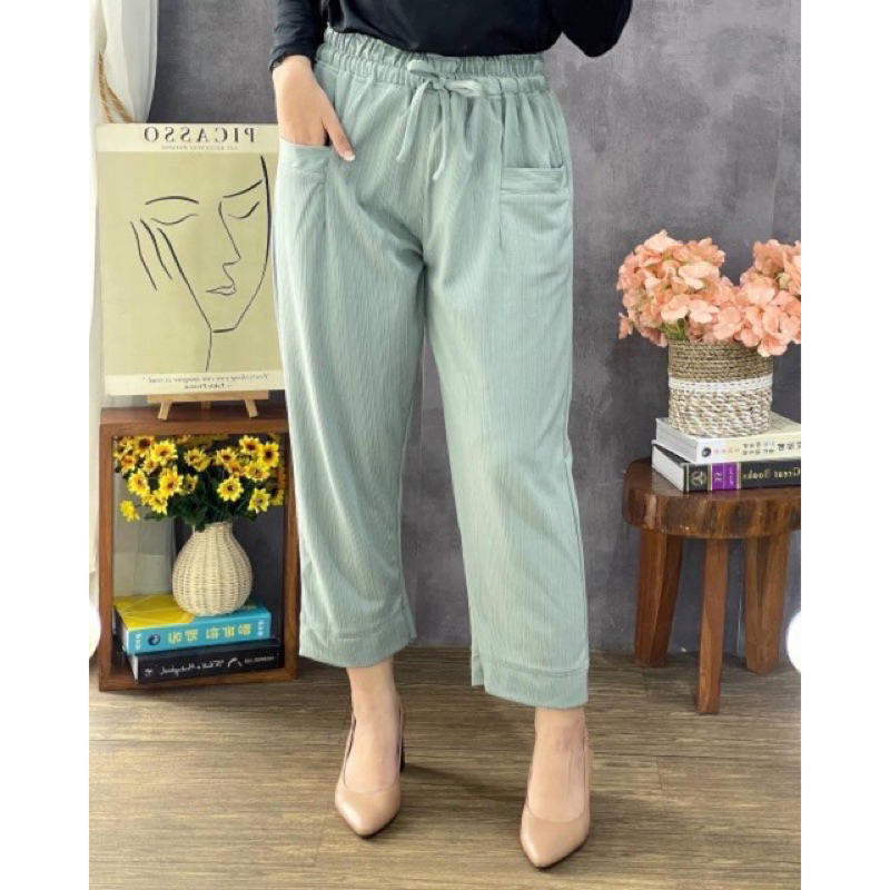 Celana Hakira Pants Aromaline Import Premium Model 7/9 Terbaru Kekinian