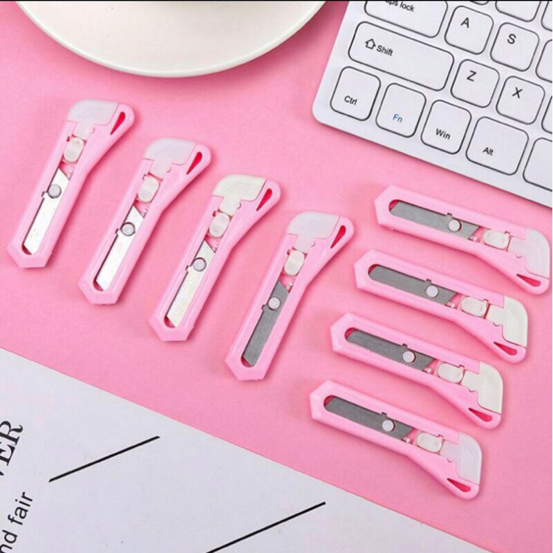 CUTTER MINI / PEMOTONG KERTAS MINI / CUTTER MINI PINK