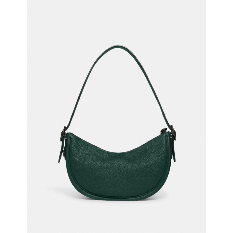 Coach Luna Shoulder Bag In Leather Green (CC439)