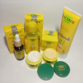Cream temulawak the face BPOM / paket krim temulawak the face / paket facial foam the face
