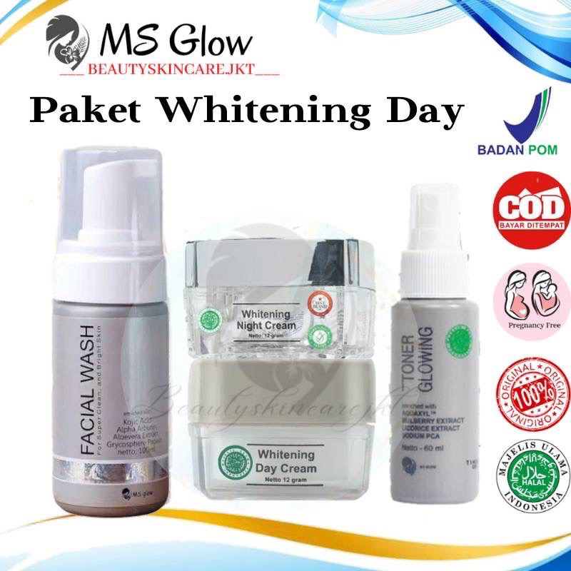 Ms Glow Paket Whitening | Paket Wajah Acne | Paket Ultimate | Paket Luminous | Paket Whitecell DNA