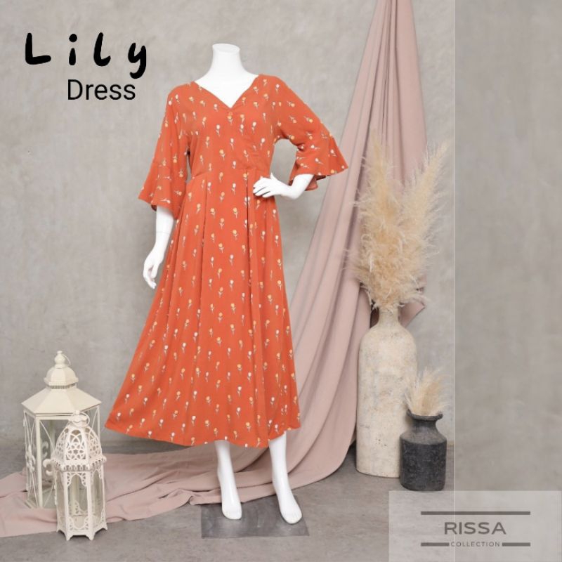[NEW ARRIVAL] LILY DRESS | Daster panjang lengan terompet | Lonceng dress | Kimono dress| Daster kek