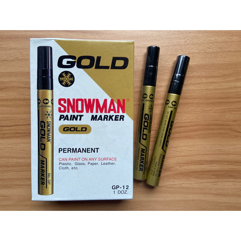 

SPIDOL SNOWMAN GOLD PAINT MARKER / SPIDOL SNOWMAN EMAS
